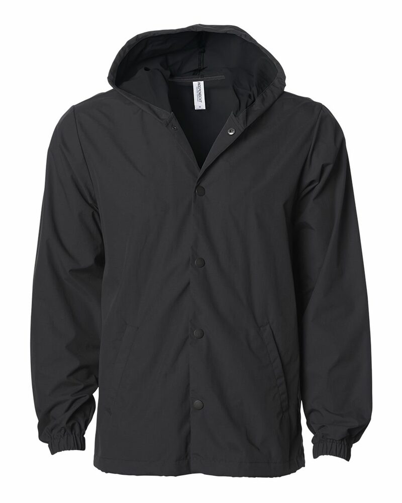 Independent Trading Co. EXP95NB Water-Resistant Hooded Windbreaker Front Fullsize"