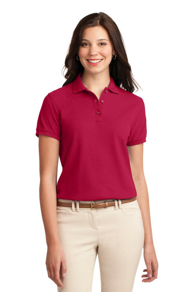 Port Authority L500 Ladies Silk Touch™ Polo Front Fullsize"
