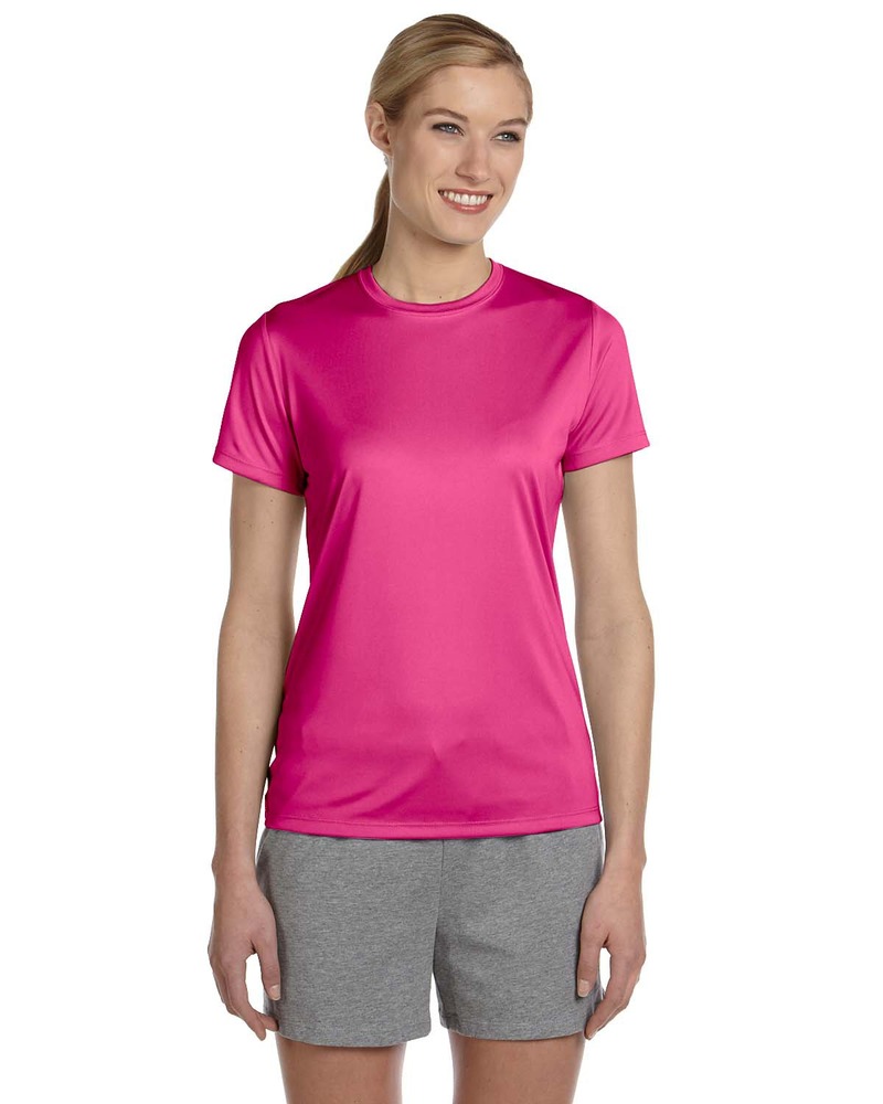 Hanes 4830 Ladies' Cool DRI® with FreshIQ Performance T-Shirt Front Fullsize"