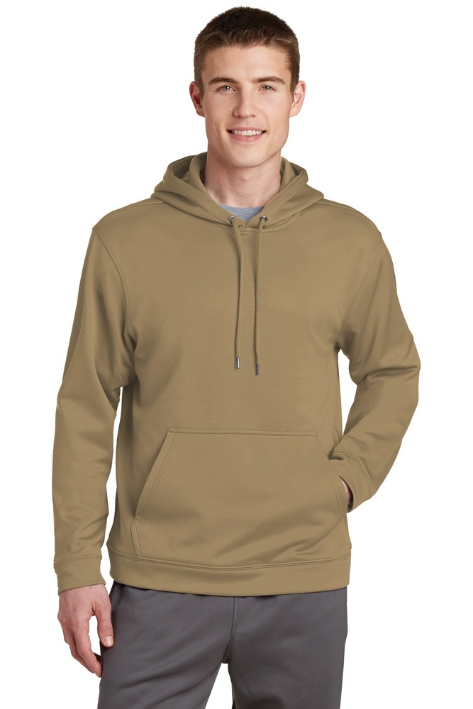 sport-tek f244 sport-wick ® fleece hooded pullover Front Fullsize