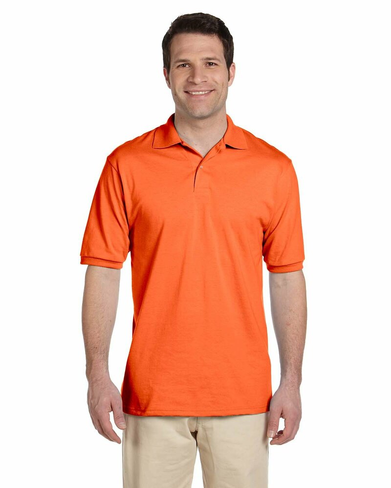 Jerzees 437 Adult SpotShield™ Jersey Polo Front Fullsize"