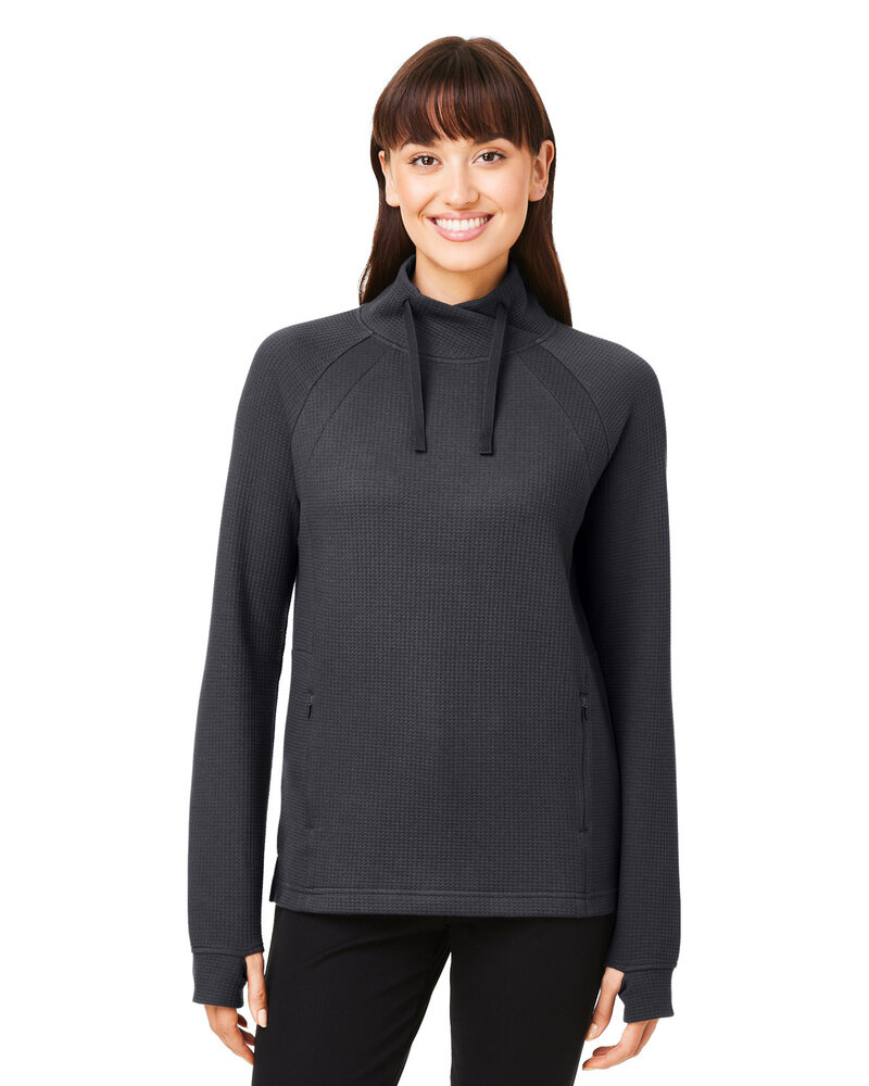 North End NE200W Ladies' Rhythm Waffle Pullover Front Fullsize"