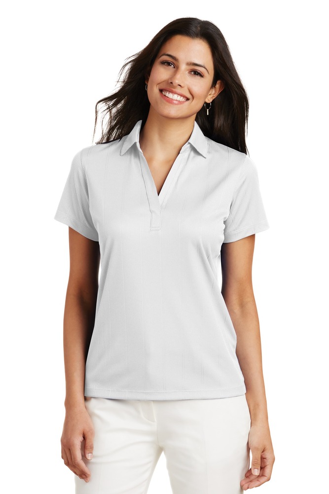 Port Authority L528 Ladies Performance Fine Jacquard Polo Front Fullsize"