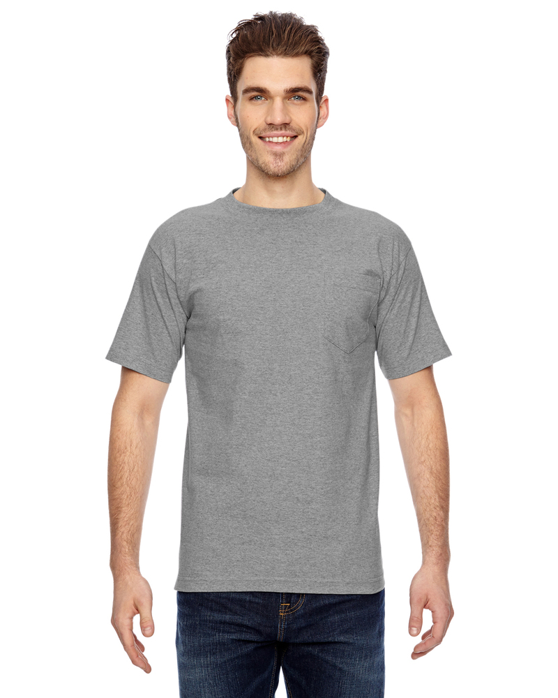 Bayside BA7100 Adult 6.1 oz., 100% Cotton Pocket T-Shirt Front Fullsize"