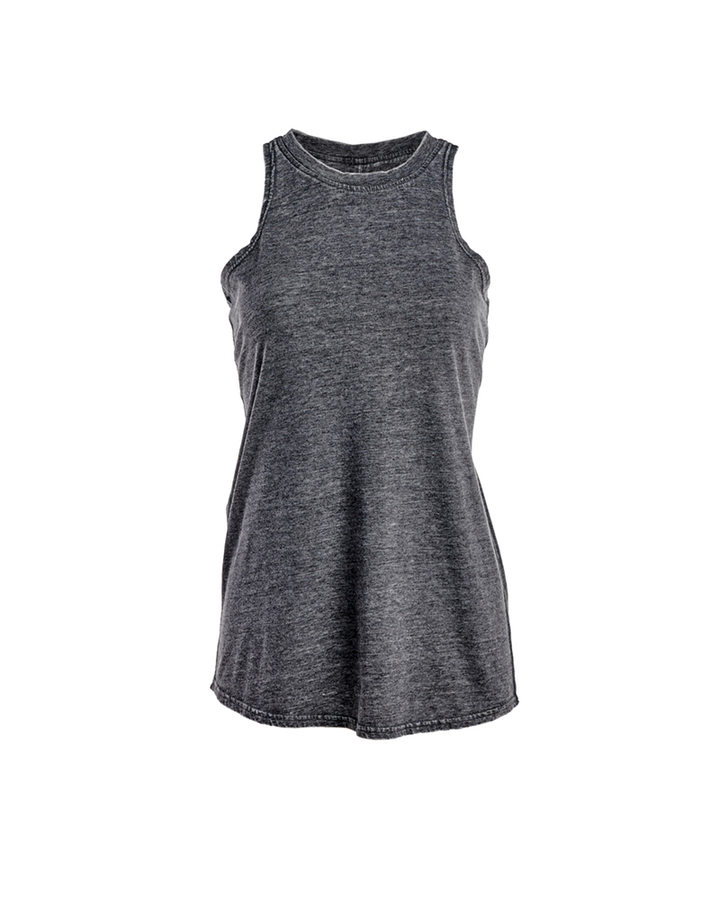 j america ja8117 ladies' zen jersey tank Front Fullsize