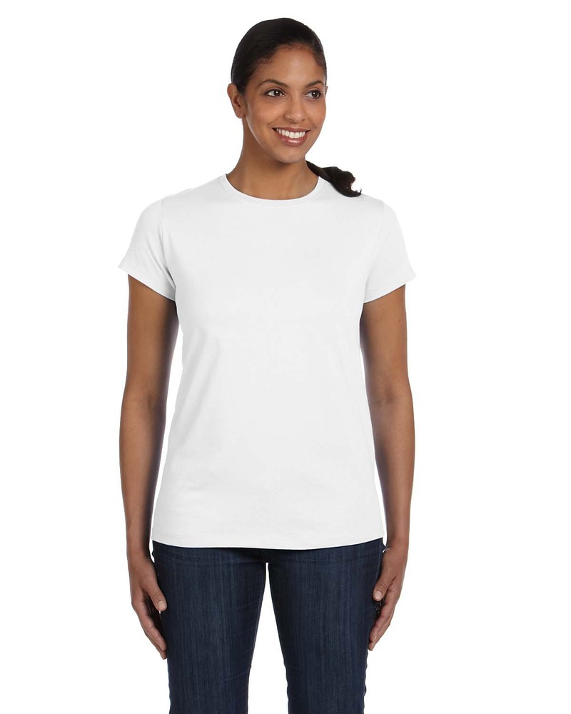 hanes 5680 ladies' essentials relaxed fit t-shirt Front Fullsize