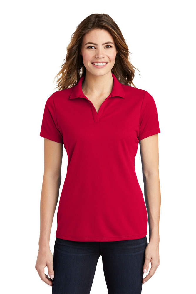 Sport-Tek LST640 Ladies PosiCharge ® RacerMesh ® Polo Front Fullsize"