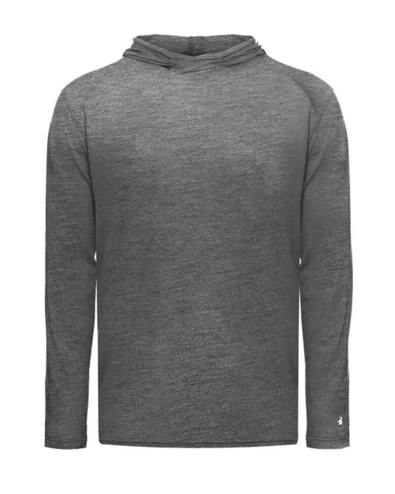 Badger Sport BG2905 Tri Blend Surplice Youth Hood Tee Front Fullsize"