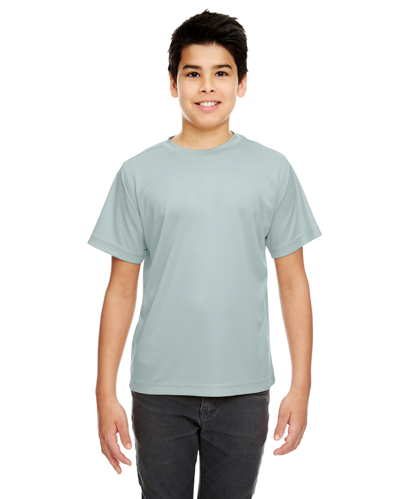 UltraClub 8420Y Youth Cool & Dry Sport Performance Interlock T-Shirt Front Fullsize"