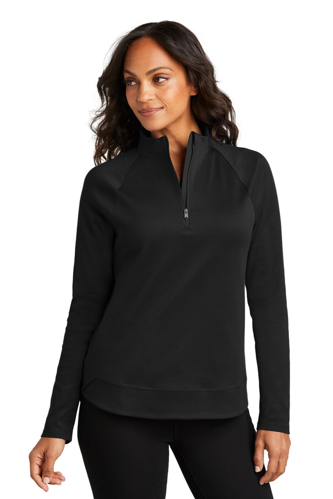 port authority lk870 ladies c-free ™ cypress 1/4-zip Front Fullsize