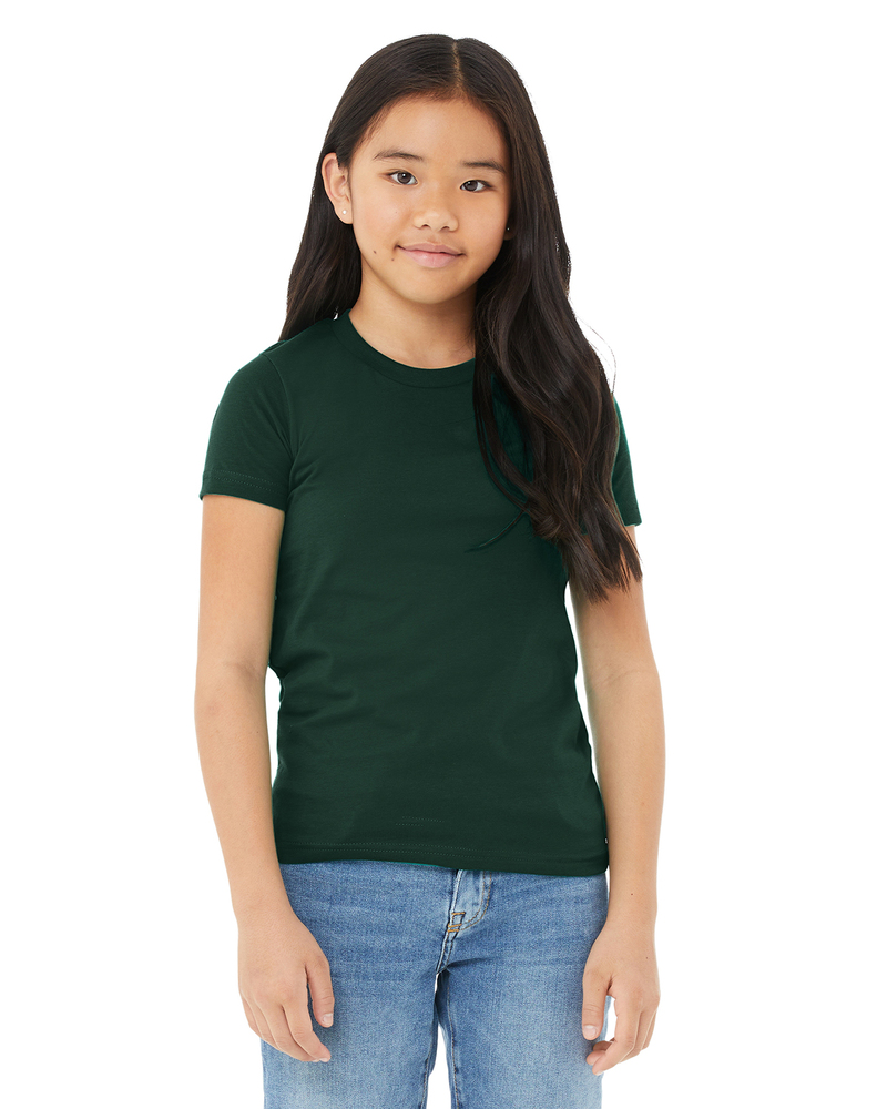 bella + canvas 3001y youth jersey t-shirt Front Fullsize