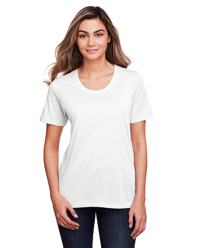 core365 ce111w ladies' fusion chromasoft™ performance t-shirt Front Fullsize