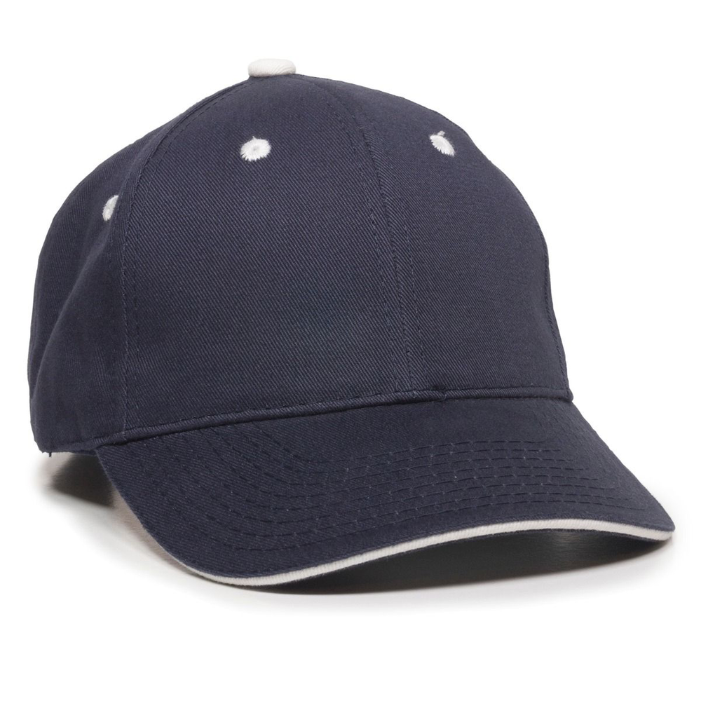 outdoor cap gl-845 brushed twill sandwich visor cap Front Fullsize