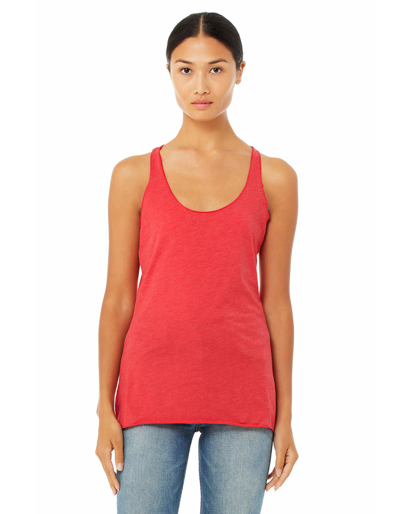 bella + canvas 8430 women's triblend racerback tank Front Fullsize