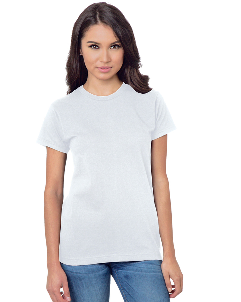bayside ba3075 ladies' union-made 6.1 oz., cotton t-shirt Front Fullsize