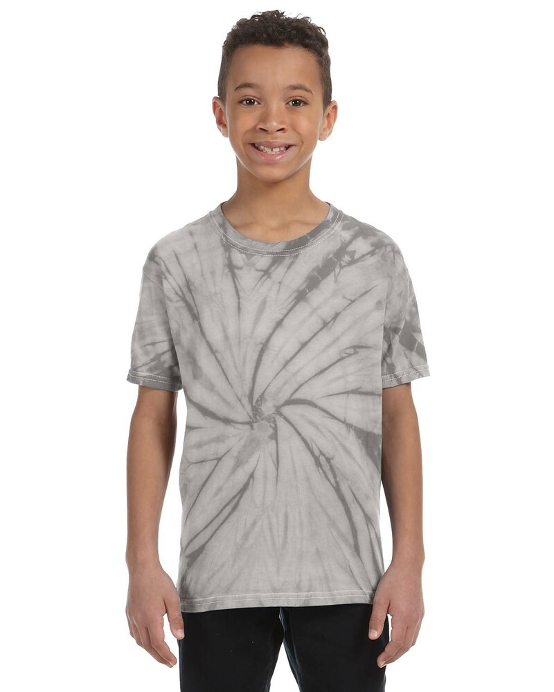 Tie-Dye CD101Y Youth 5.4 oz. 100% Cotton Spider T-Shirt Front Fullsize"