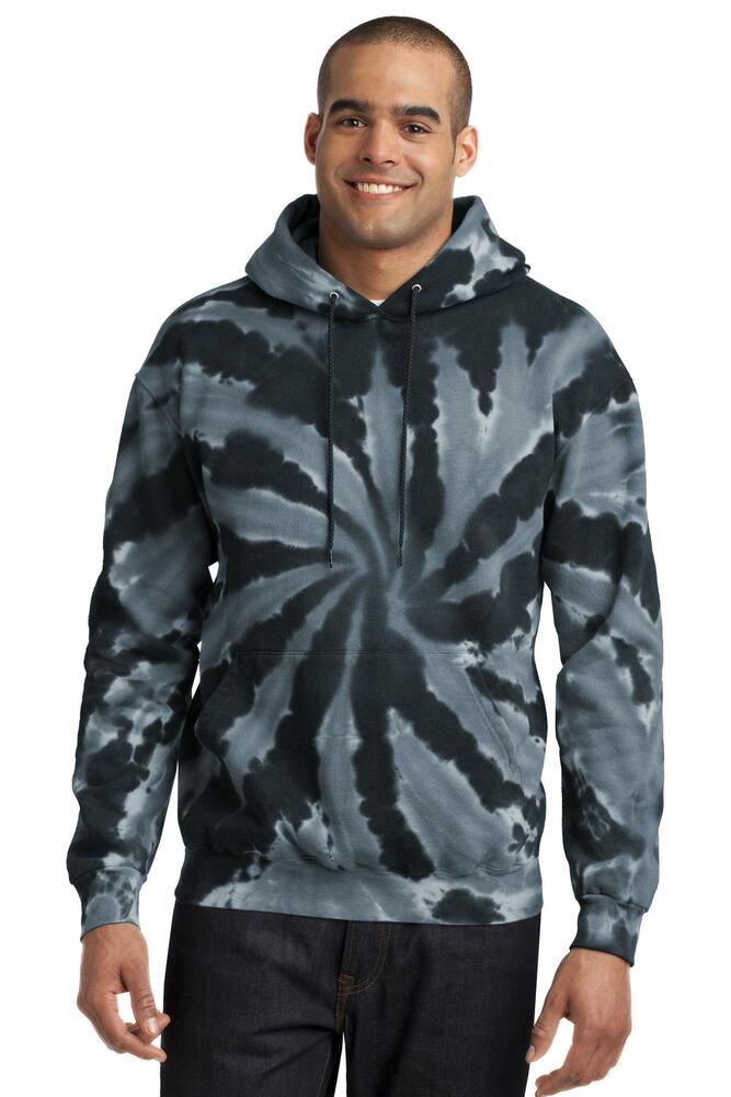 port & company pc146 tie-dye pullover hooded sweatshirt Front Fullsize
