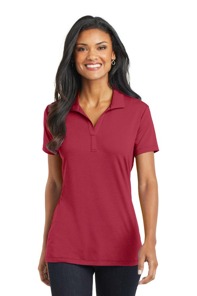 Port Authority L568 Ladies Cotton Touch ™ Performance Polo Front Fullsize"