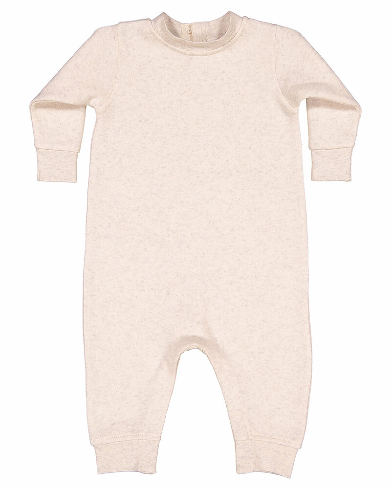 rabbit skins 4447 infant fleece one-piece bodysuit Front Fullsize