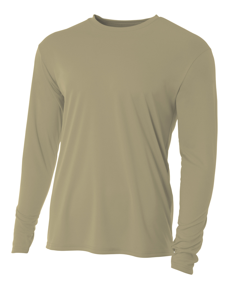 A4 N3165 Cooling Performance Long Sleeve T-Shirt Front Fullsize"