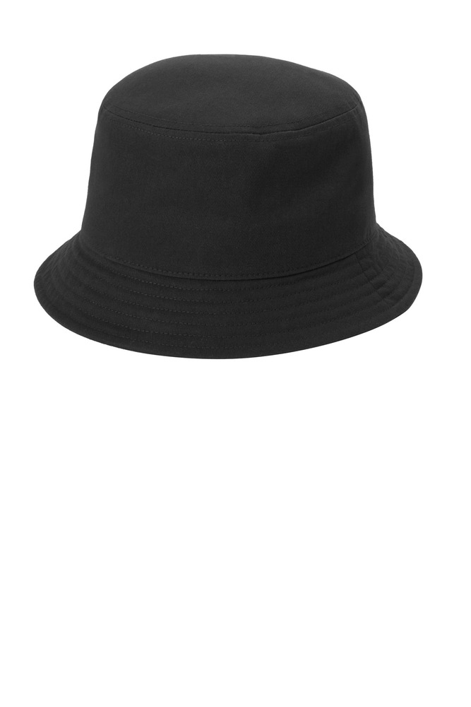 port authority c976 twill short brim bucket hat Front Fullsize