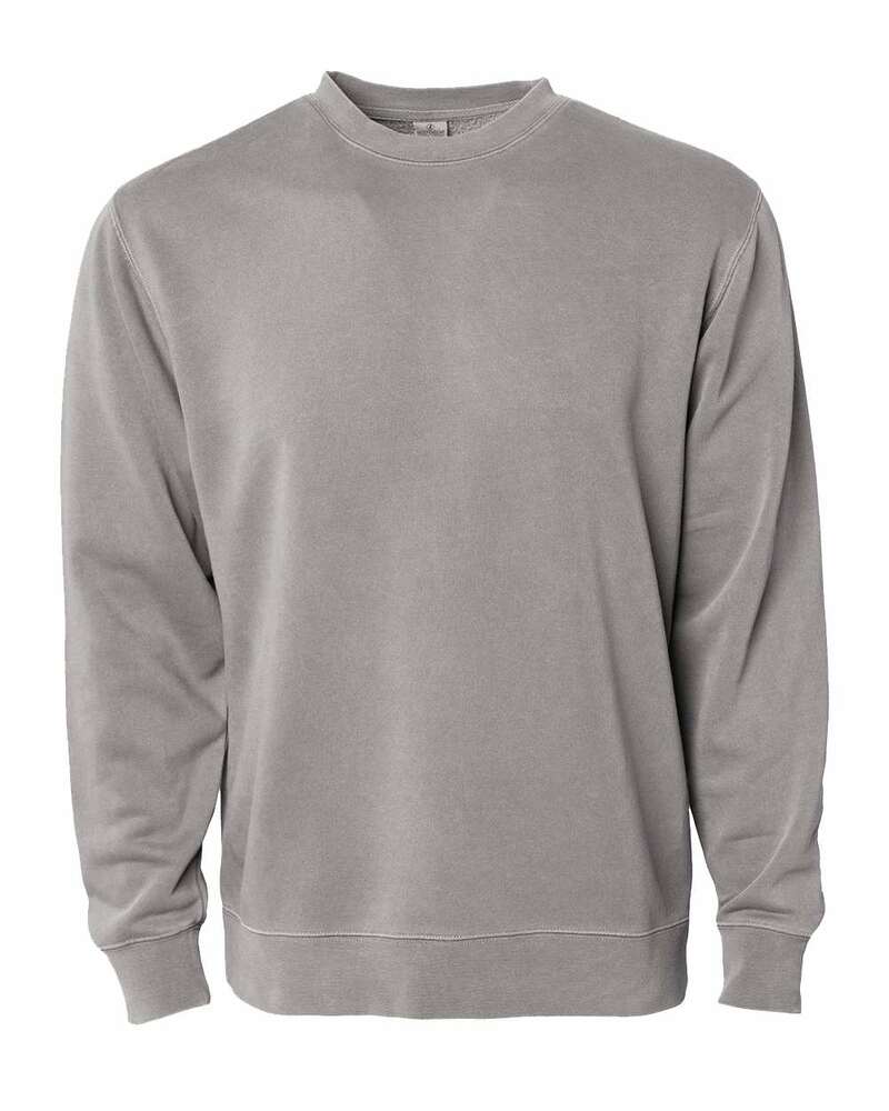 Independent Trading Co. PRM3500 Midweight Pigment-Dyed Crewneck Sweatshirt Front Fullsize"