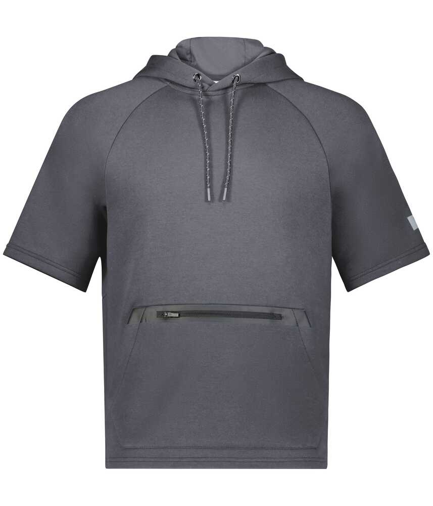 Russell Athletic R24TFM Legend Short Sleeve Tech Fleece Hoodie Front Fullsize"