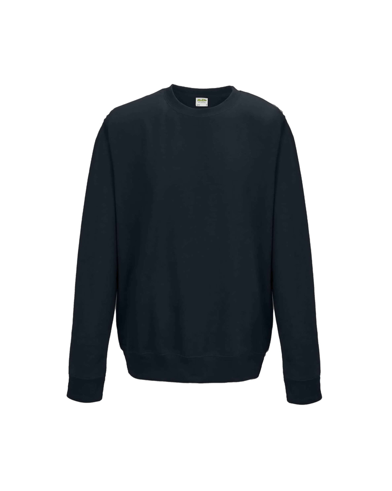 just hoods by awdis jha030 adult midweight college crewneck sweatshirt Front Fullsize