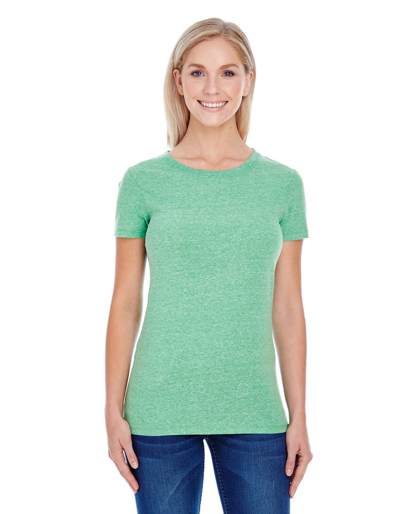 threadfast apparel 202a ladies' triblend short-sleeve t-shirt Front Fullsize