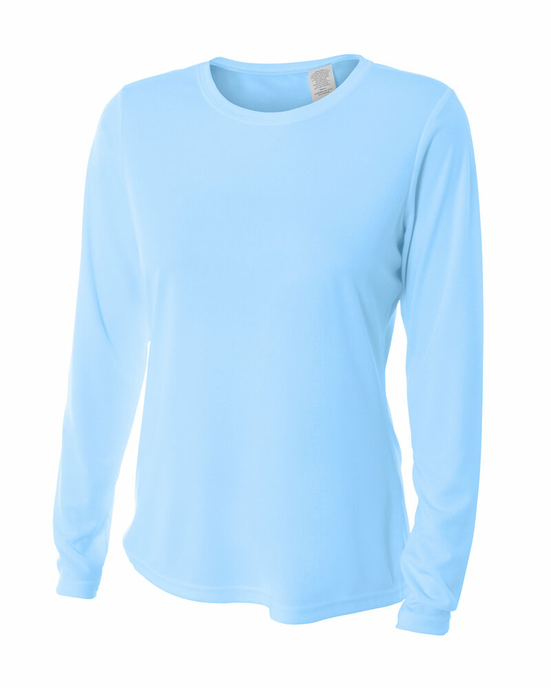 A4 NW3002 Ladies' Long Sleeve Cooling Performance Crew Shirt Front Fullsize"
