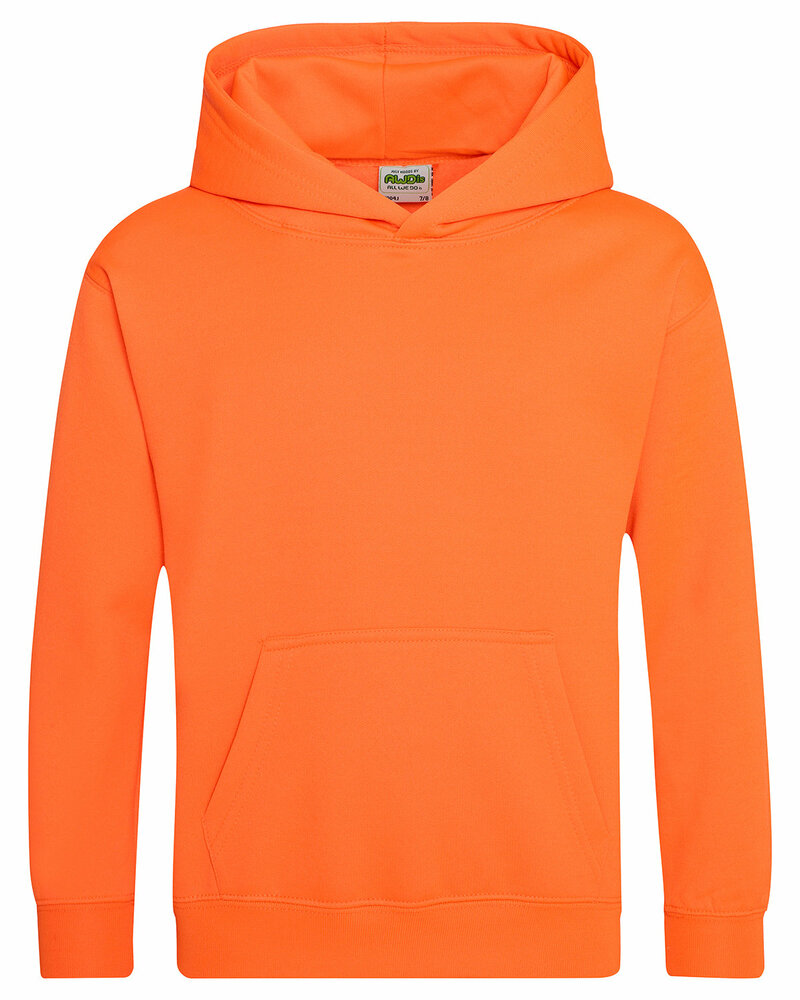 just hoods by awdis jhy004 youth electric pullover hooded sweatshirt Front Fullsize