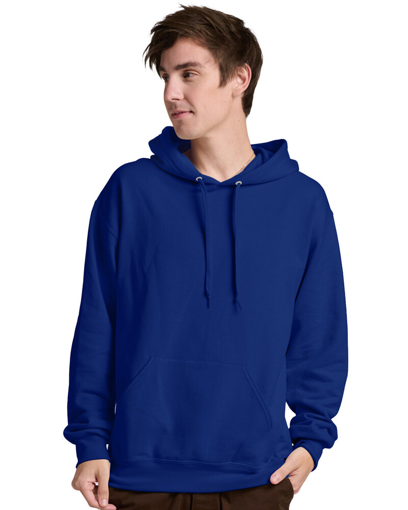 Jerzees IC49MR Unisex Ultimate™ CVC Ring-Spun Hooded Sweatshirt Front Fullsize"