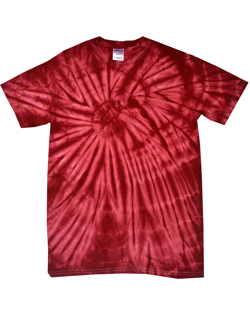Tie-Dye CD101 Adult 5.4 oz. 100% Cotton Spider T-Shirt Front Fullsize"