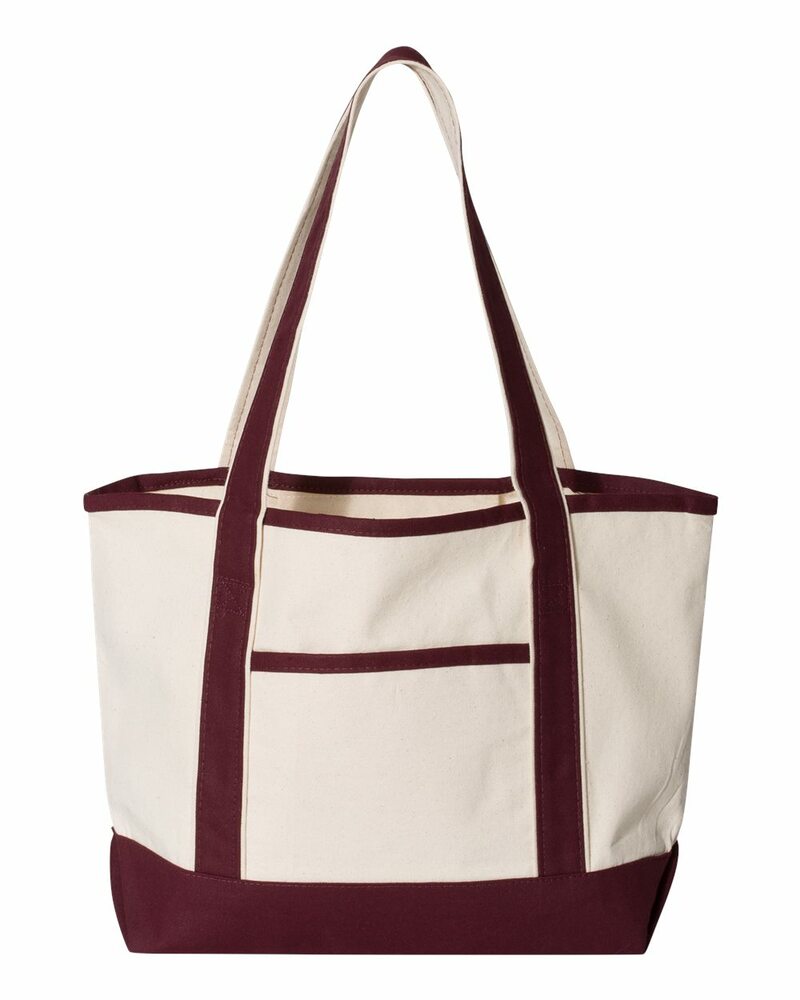 q-tees q125800 20l small deluxe tote Front Fullsize