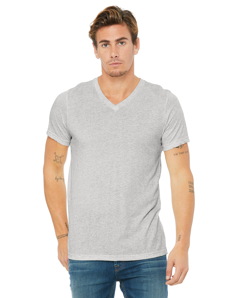 Bella + Canvas 3415C Unisex Triblend Short Sleeve V-Neck Te Front Fullsize"