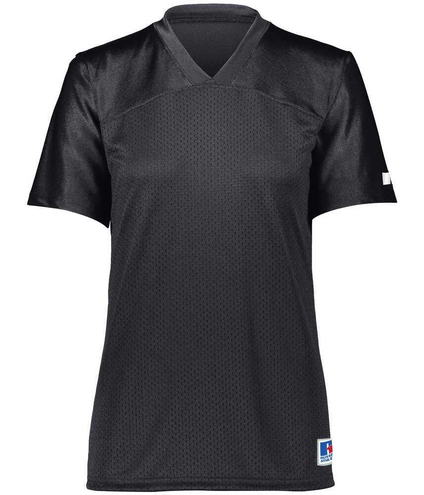 russell athletic r0593x ladies solid flag football jersey Front Fullsize