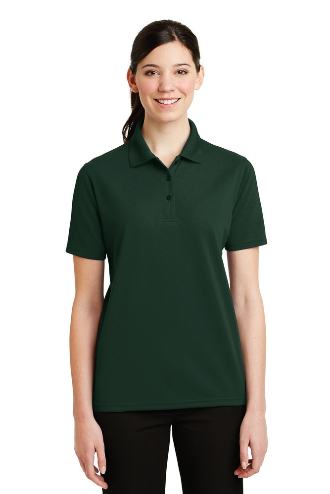 cornerstone cs403 ladies industrial pique polo Front Fullsize