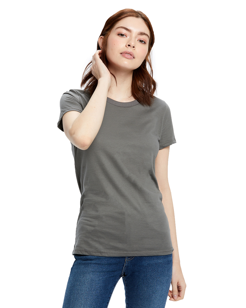 US Blanks US100 Ladies' Made in USA Short Sleeve Crew T-Shirt Front Fullsize"