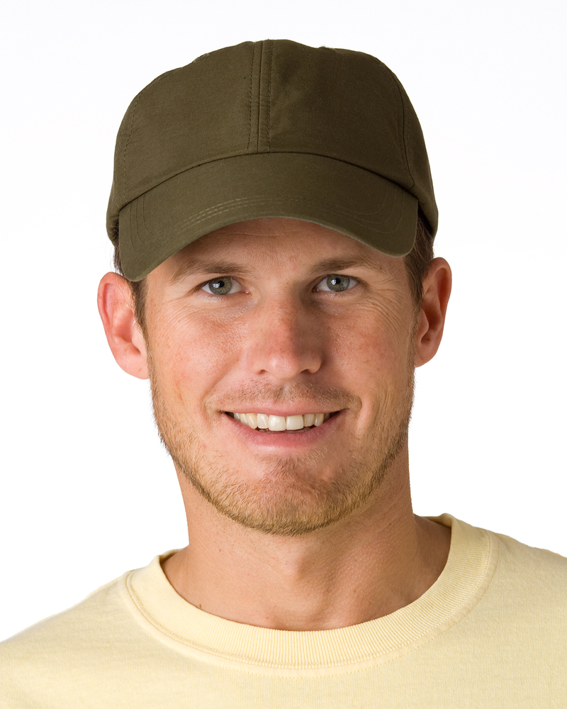 adams sh101 6-panel uv low-profile cap with elongated bill Front Fullsize