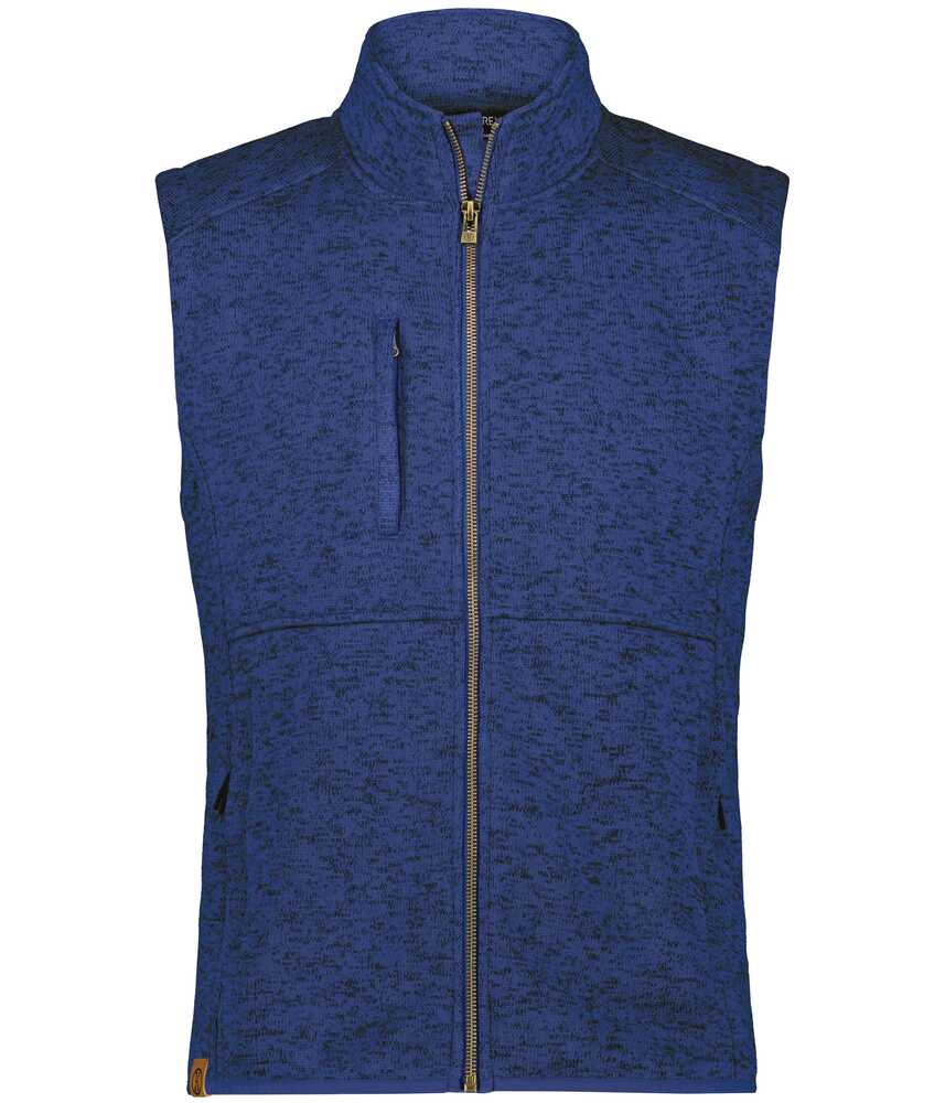 Holloway 223542 Alpine Sweater Fleece Vest Front Fullsize"
