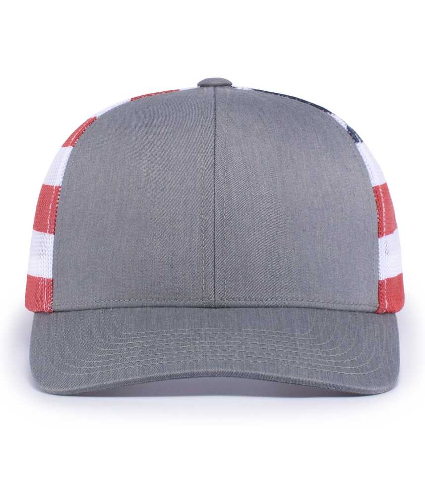 Pacific Headwear 104P PRINTED TRUCKER CAP Front Fullsize"