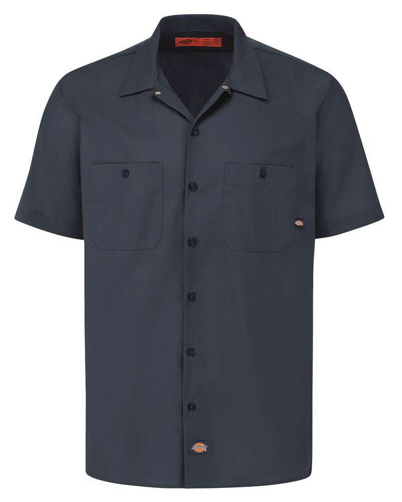 Dickies LS535 Industrial Short Sleeve Work Shirt Front Fullsize"