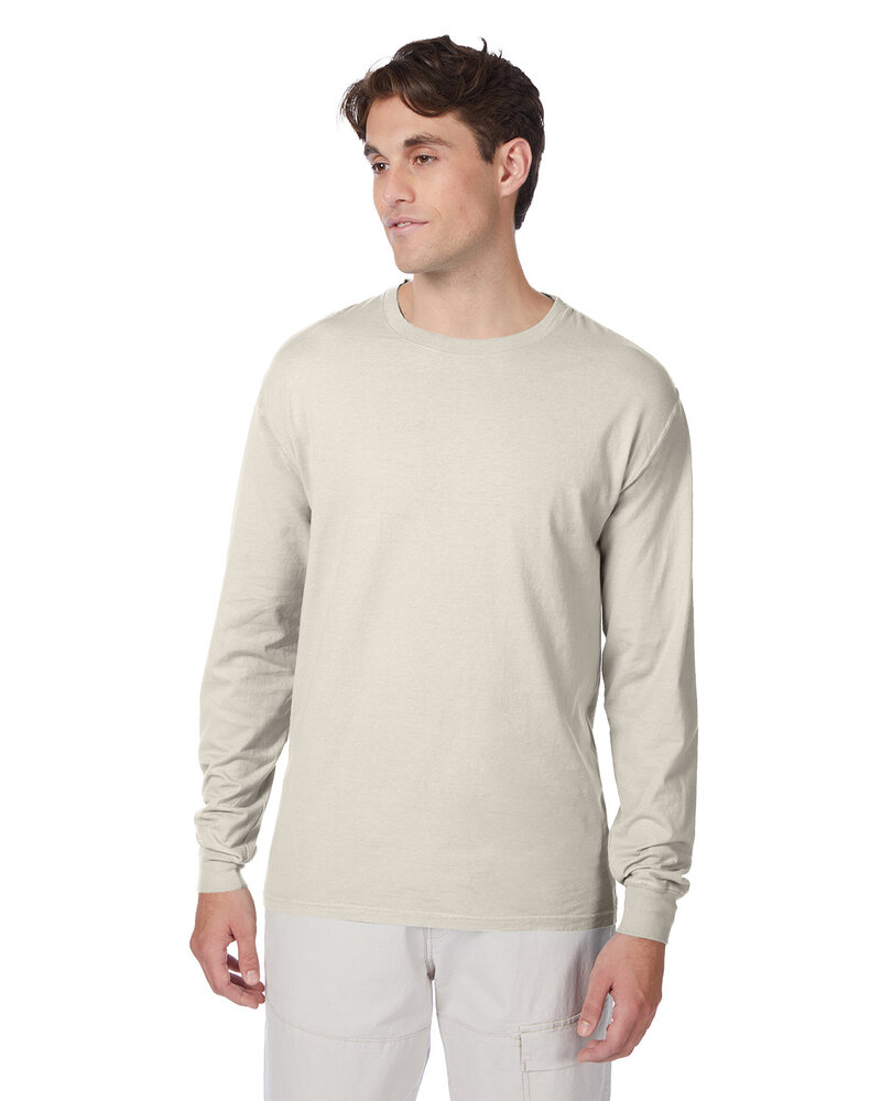 Hanes 5186 Adult Long-Sleeve Beefy-T® Front Fullsize"