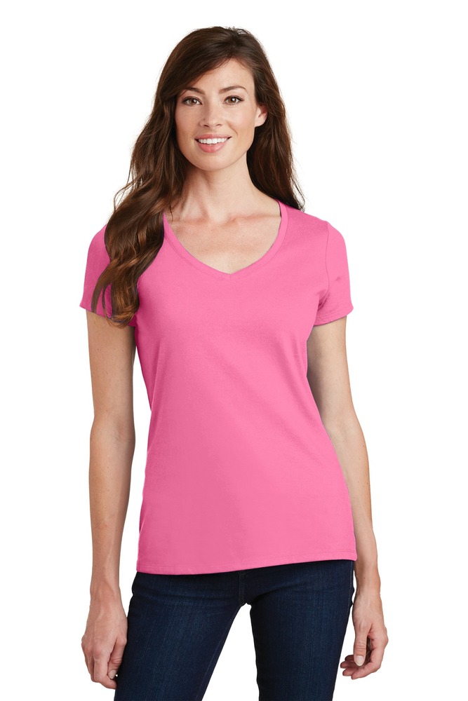 Port & Company LPC450V Ladies Fan Favorite V-Neck Tee Front Fullsize"