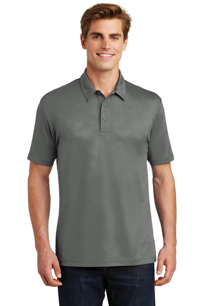 Sport-Tek ST630 Embossed PosiCharge ® Tough Polo ® Front Fullsize"