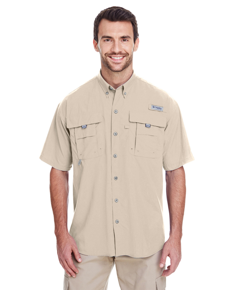 columbia 7047 men's bahama™ ii short-sleeve shirt Front Fullsize