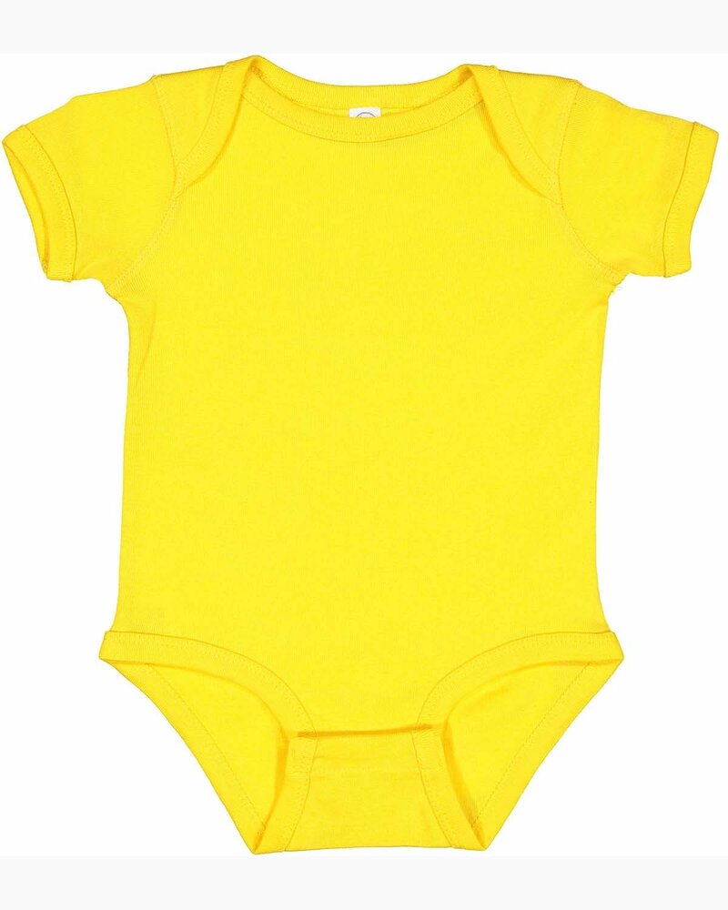 rabbit skins 4400 infant baby rib bodysuit Front Fullsize