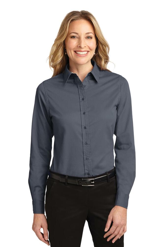 Port Authority L608 Ladies Long Sleeve Easy Care Shirt Front Fullsize"