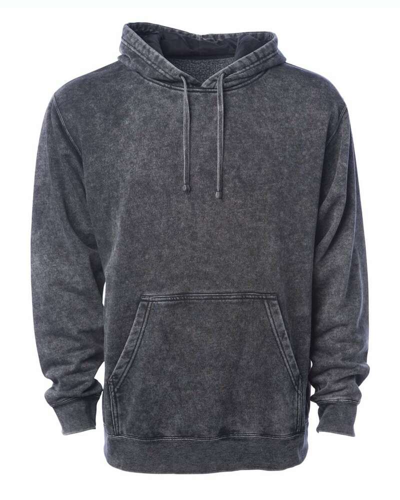 independent trading co. prm4500mw unisex midweight mineral wash hooded sweatshirt Front Fullsize