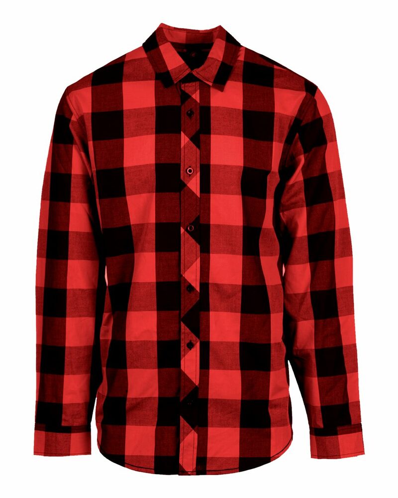 burnside 8203 men's buffalo plaid woven shirt Front Fullsize